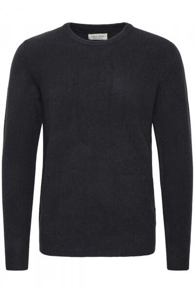 klassischer CASUAL FRIDAY CFHeine Herren Grobstrickpullover mit Label-Detail Strickpullover 20505605-194013 Blau