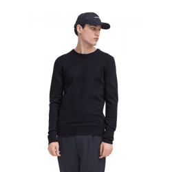 klassischer CASUAL FRIDAY CFHeine Herren Grobstrickpullover mit Label-Detail Strickpullover 20505605-194013 Blau