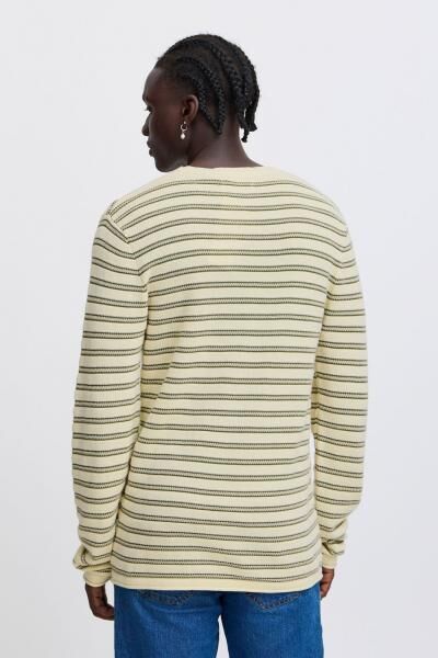 Classic BLEND BHAjlan Men's Fine-Knit Sweater with Label Detail, Knit Sweater 20717703-190515 Green