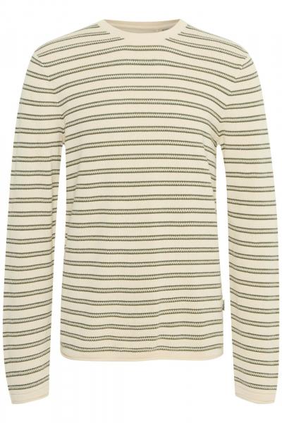 Classic BLEND BHAjlan Men's Fine-Knit Sweater with Label Detail, Knit Sweater 20717703-190515 Green
