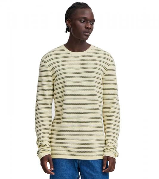 Classic BLEND BHAjlan Men's Fine-Knit Sweater with Label Detail, Knit Sweater 20717703-190515 Green