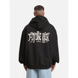 Soft DEF Men's Hoodie with Cotton Hood, Black