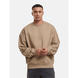 Modern DEF Men's Sweatshirt in Beige Cotton