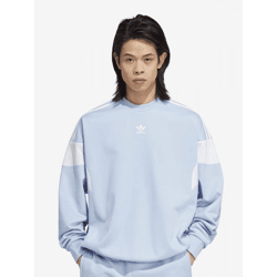 Comfortable adidas Men's Fleece Sweatshirt in Pastel Blue