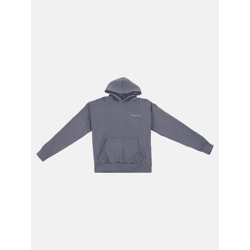 weicher Dropsize Herren Hoodie Rippbündchen Kapuze mit Baumwolle Dunkelgrau