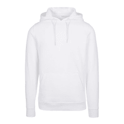 Casual Merch Code Men's Hoodie, 250 g/m², Cotton Blend, White