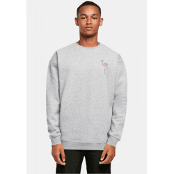 Casual Merchcode Men's Sweatshirt, Ribbed Cuffs, Oversized, 300 g/m², Cotton Blend, Gray