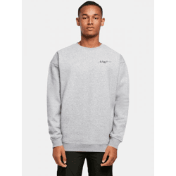 Casual Merchcode Men's Sweatshirt, Ribbed Cuffs, Oversized, 300 g/m², Cotton Blend, Gray