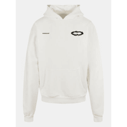 Casual MJ Gonzales Men's Oversized Hoodie, 460 g/m², Cotton Blend, White