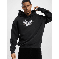 weicher Mister Tee Herren Hoodie Kordelzug Rippbündchen 240 g/m² mit Baumwolle Schwarz