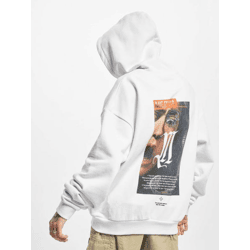 lässiger Mister Tee Herren Hoodie Kordelzug Rippbündchen 460 g/m² mit Baumwolle Weiß