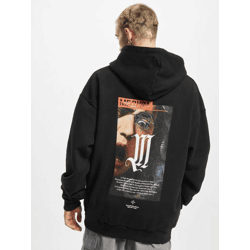 bequemer Mister Tee Herren Hoodie Kordelzug Rippbündchen 460 g/m² mit Baumwolle Schwarz