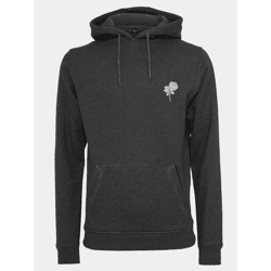 moderner Mister Tee Herren Hoodie Kordelzug Rippbündchen 300 g/m² mit Baumwolle Anthrazit