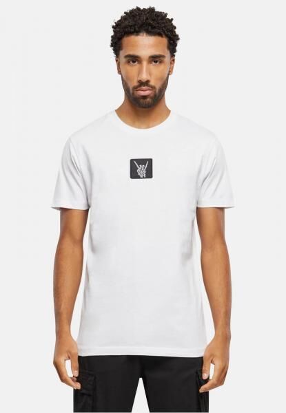 sportliches Mister Tee Herren T-Shirt mit Baumwolle Wei&szlig;