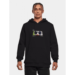 lässiger Mister Tee Herren Hoodie Kapuze mit Baumwolle Schwarz