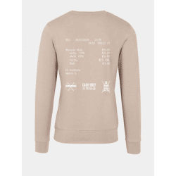 bequemes Mister Tee Herren Sweatshirt mit Baumwolle Beige