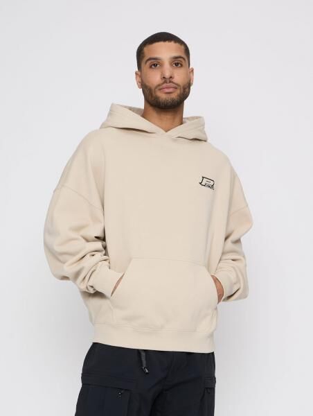 moderner PEGADOR Herren Hoodie mit Baumwolle Beige