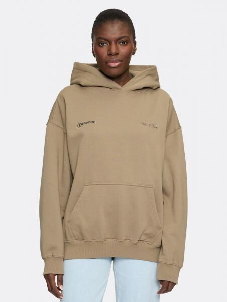 moderner PEGADOR Damen Hoodie mit Baumwolle Beige