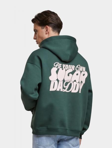 l&auml;ssiger Another Cotton Lab Herren Hoodie mit Baumwolle Gr&uuml;n
