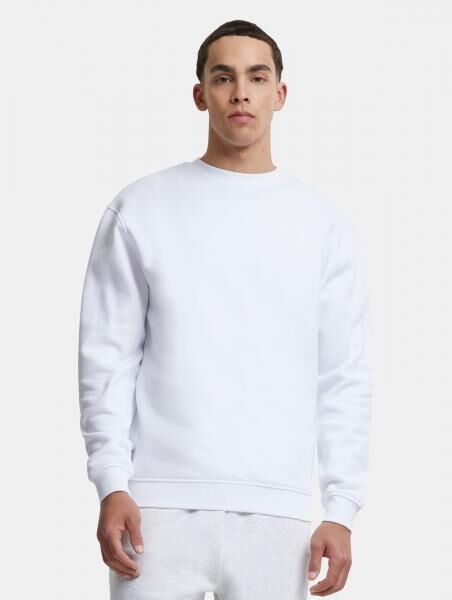 l&auml;ssiges URBAN CLASSICS Herren Sweatshirt 380 g/m&sup2; mit Baumwolle Wei&szlig;