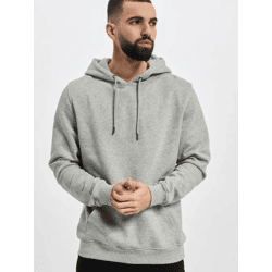 moderner Urban Classics Herren Hoodie Kordelzug Rippbündchen 300 g/m² mit Baumwolle Grau