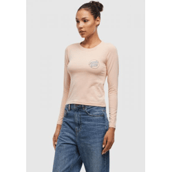 Modern Santa Cruz Women's T-Shirt in Beige Cotton
