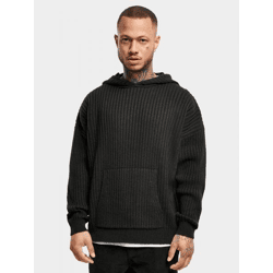 lässiger URBAN CLASSICS Herren Hoodie große Kapuze Kordelzug 5 g/m² Schwarz