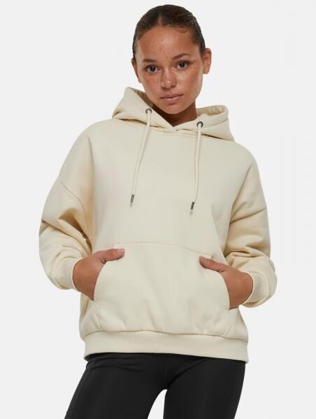 weicher Urban Classics Damen Hoodie Kordelzug Kapuze 500 g/m&sup2; mit Baumwolle Beige
