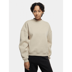 modernes URBAN CLASSICS Damen Sweatshirt 300 g/m² mit Baumwolle Beige