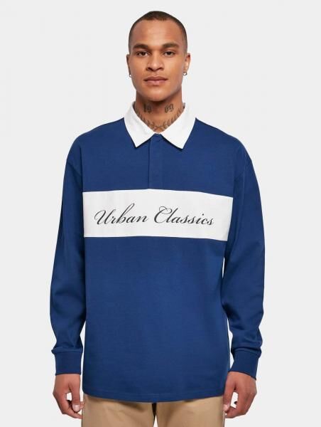 weiches Urban Classics Herren Sweatshirt Oversize 220 g/m&sup2; mit Baumwolle Blau