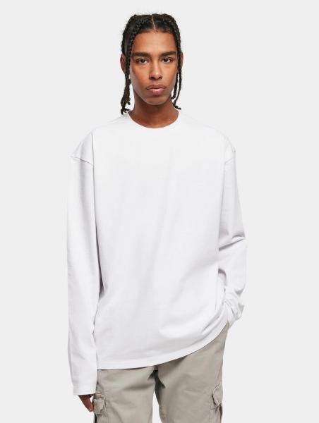 l&auml;ssiges Urban Classics Herren Sweatshirt Oversize 300 g/m&sup2; mit Baumwolle Wei&szlig;