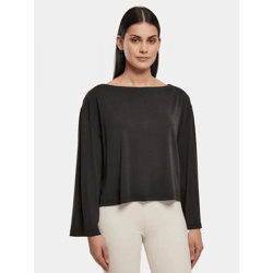 bequemes Urban Classics Damen Sweatshirt Oversize 200 g/m² Schwarz