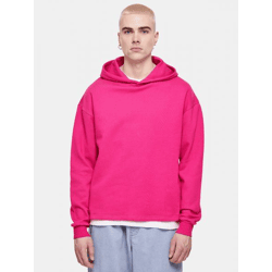 bequemer URBAN CLASSICS Herren Hoodie Taschen Kapuze 300 g/m² mit Baumwolle Pink