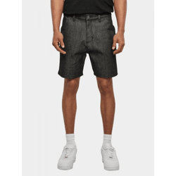 sommerliche Urban Classics Herren Shorts Taschen gesteppt mit Baumwolle Schwarz