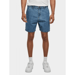 lässige Urban Classics Herren Shorts Taschen gesteppt mit Baumwolle Blau