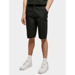 leichte Urban Classics Herren Shorts Reißverschluss Taschen 320 g/m² mit Baumwolle Schwarz