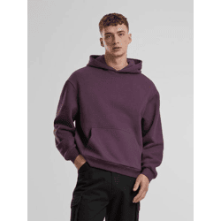 lässiger URBAN CLASSICS Herren Hoodie Kapuze 330 g/m² mit Baumwolle Violett