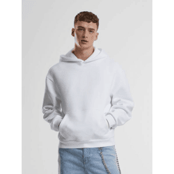 moderner URBAN CLASSICS Herren Hoodie Kapuze 330 g/m² mit Baumwolle Weiß