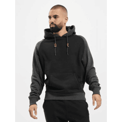 lässiger Urban Classics Herren Hoodie 300 g/m² mit Baumwolle Schwarz/Grau