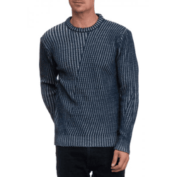 Moderner Herren Strick-Pullover mit Strukturmuster Freizeit-Sweater 13364 Petrol
