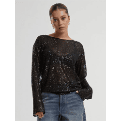 lässiges Urban Classics Damen Sweatshirt Schwarz
