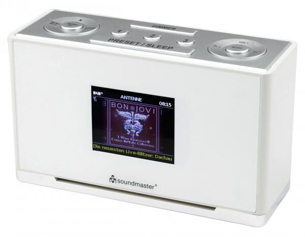 soundmaster DAB+/UKW Uhrenradio mit Stationstasten