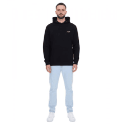 PLAYBOY Men's Cotton Long-Sleeve Hoodie, Black