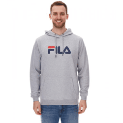 FILA Barumini Men's Hoodie, Hooded Sweatshirt, Sweater, Cotton Sweatshirt FAU0068-80000 Heather Gray