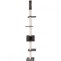 Kratzbaum für Katzen „Cometa“, grau, 263 cm