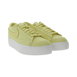 NIKE Blazer Women's Low-Top Shoes Canvas Platform Sneakers DV7475 200 Yellow