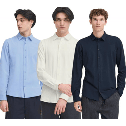 klassisches CASUAL FRIDAY CFFolke LS Herren Business-Hemd mit Knopfleiste Langarmhemd 20505638 Hellblau, Weiß oder Dunkelblau