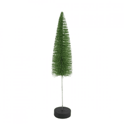 Countryfield Christmas tree on base Glitter green 28 cm