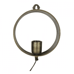 Countryfield Wandleuchte Largo Messing EU-Stecker 22 cm
