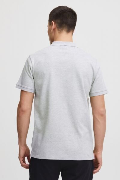 klassisches SOLID SDZakir Herren Poloshirt mit Rei&szlig;verschluss Shirt 21301022-ME-1541011 Grau